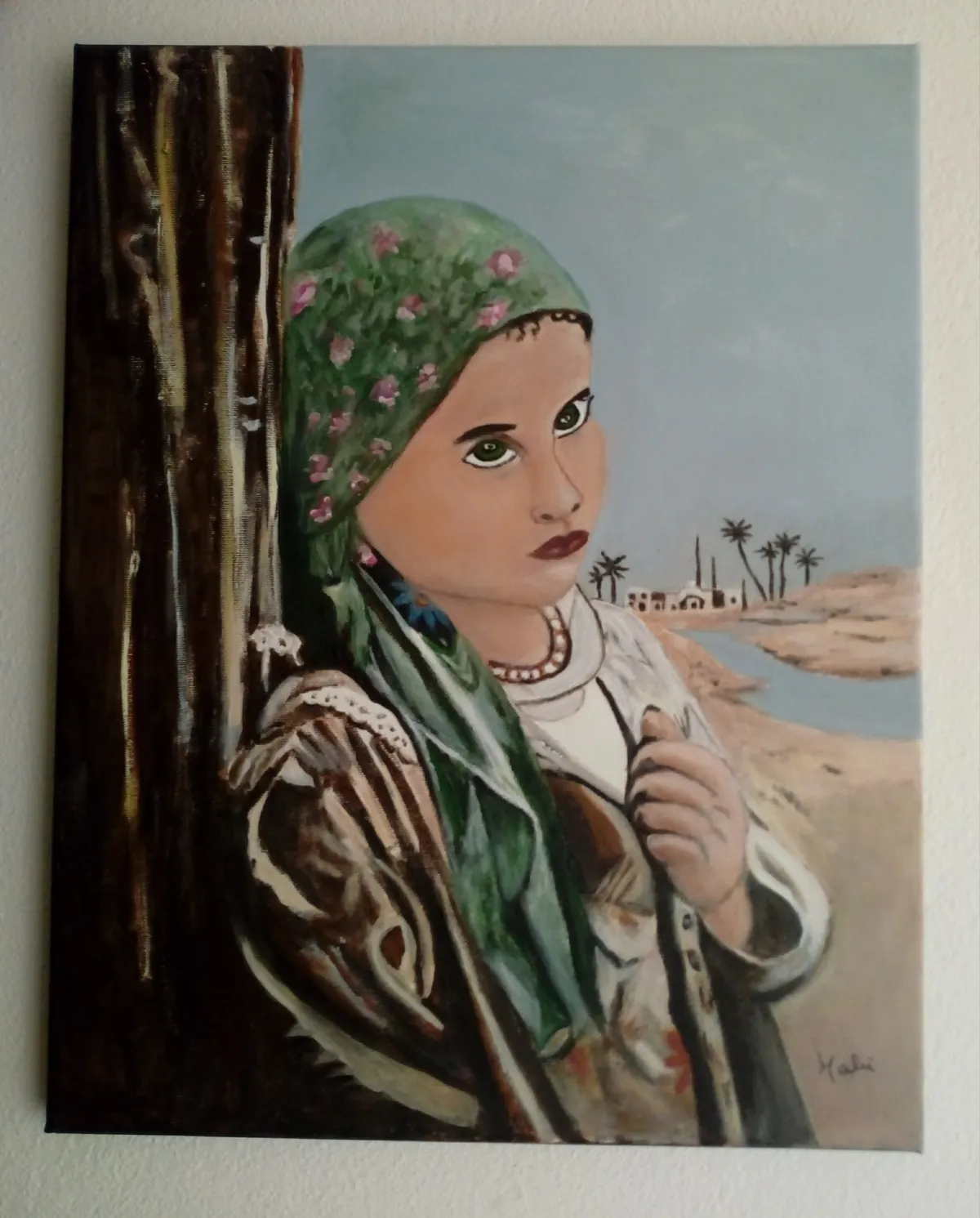 Pintura em tela. Adoro pintar crianças